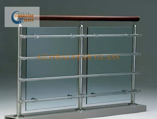 Ringhiera per balcone in vetro temperato da 4-12 mm, balcone alla francese, ringhiera per scale in vetro, vetro laminato, vetro serigrafato, porta in vetro, recinzione in vetro, balaustra in vetro